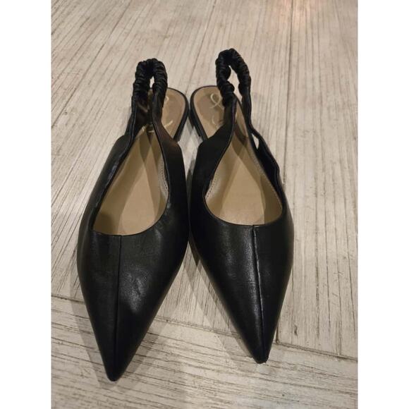 Sam Edelman Women's Whitney Black Pointed Toe Slingback Flats Size 6.5 - Picture 1 of 7